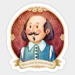 William Shakespeare Portrait Sticker